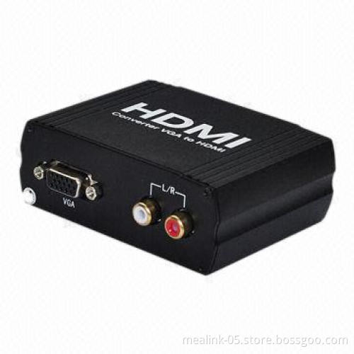 VGA+ R/L to HDMI® Converter with 100-240V AC Input Voltage, Sized 90 x 70 x 33mm